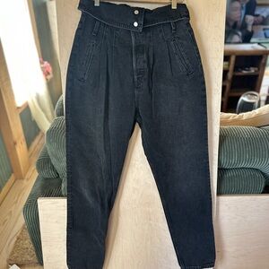 Like new - re/done paper bag waist jeans